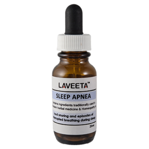 Sleep Apnea remedy bottle to relieve symptoms of sleep apnea.
